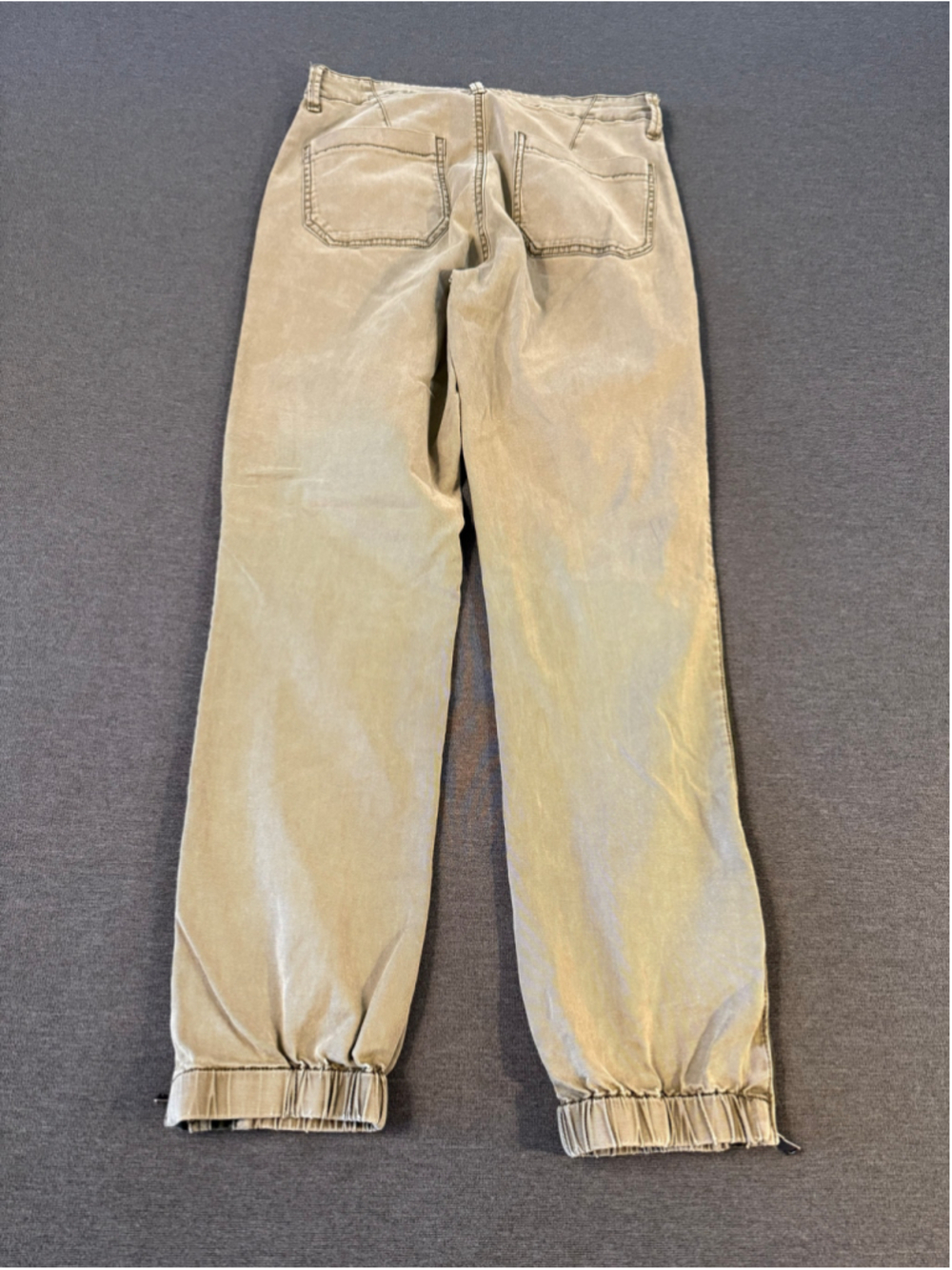 Dear John Olive Green Contrast Side Stripe Jogger Pants Utility Cargo Size 28 - Picture 3 of 14